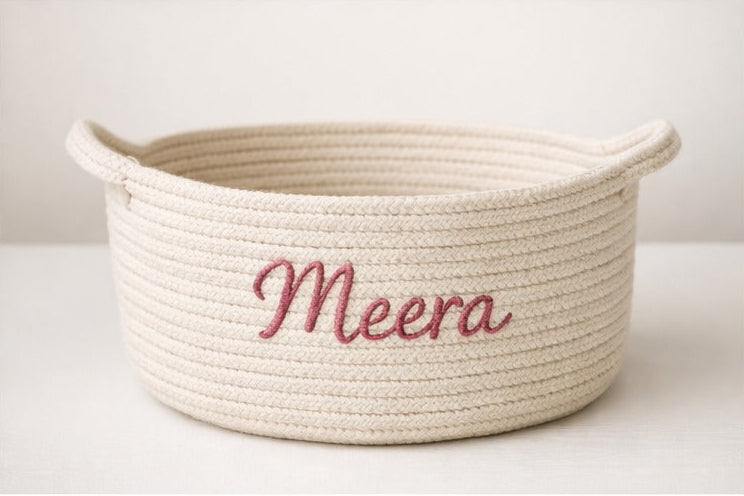 Personalized Handmade Basket