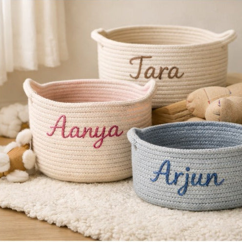 Personalized Handmade Basket